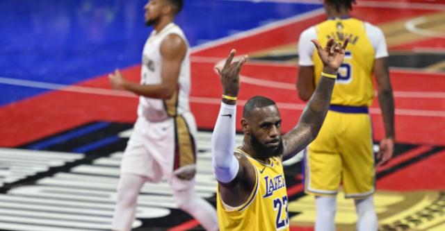 足球直播-剑指冠军！38岁詹皇30+5+8刷爆纪录：给锡安上课